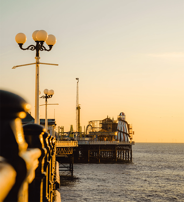 Brighton Pier at sunset